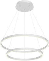 Cerchio - 138W LED Chandelier-1.5 Inches Tall and 31.5 Inches Wide-White Finish