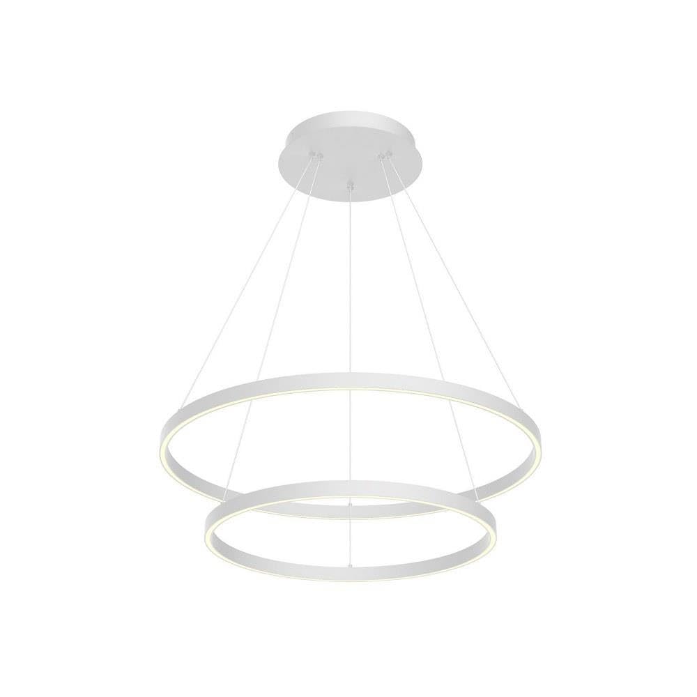 Cerchio - 138W LED Chandelier-1.5 Inches Tall and 31.5 Inches Wide-White Finish