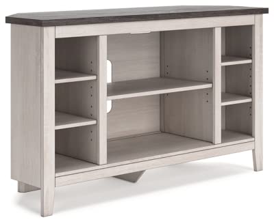 Dorrinson Modern Corner TV Stand with Fireplace Option & Fits TVs Up to 48 Inches