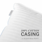 eLuxurySupply 4-Pack Premium Bed Pillows - Medium Density and Medium Loft Ideal for Back and Side Sleepers - 100% Cotton Casing - 20"X28" Standard/Queen Size