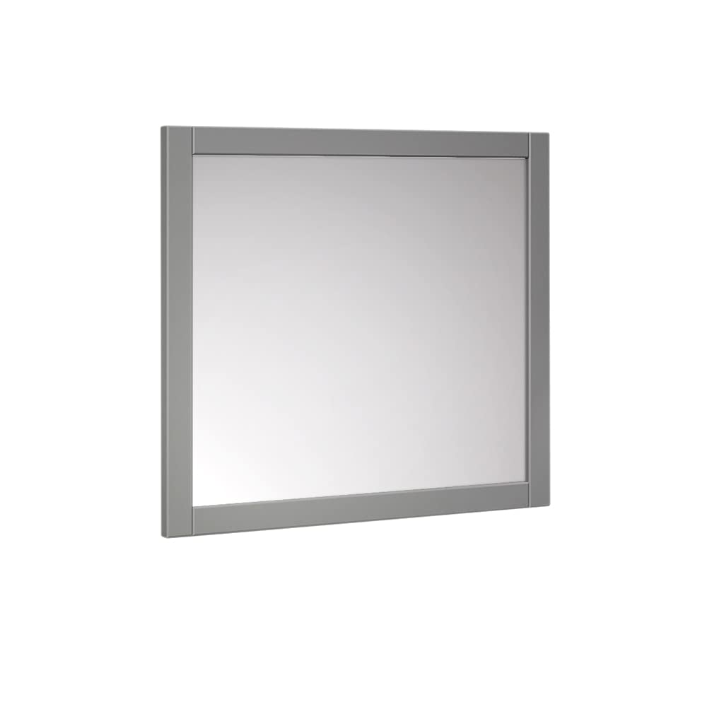 Manchester 30" White Traditional Bathroom Mirror