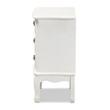 Studio Gabrielle Traditional French Country Provincial White-Finished 3-Drawer Wood