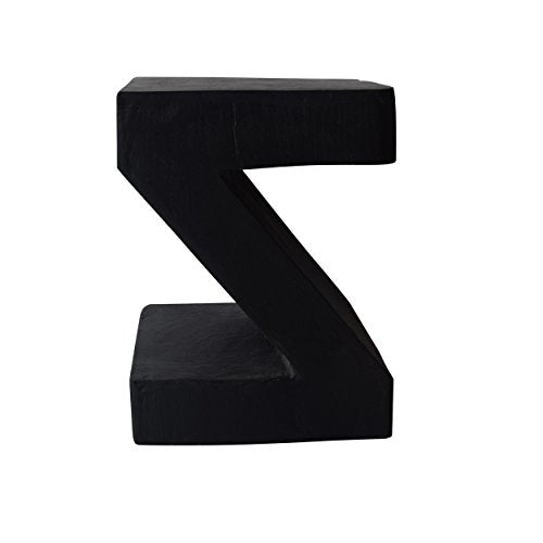 Jingle Outdoor Light-Weight Concrete Side Table, Black