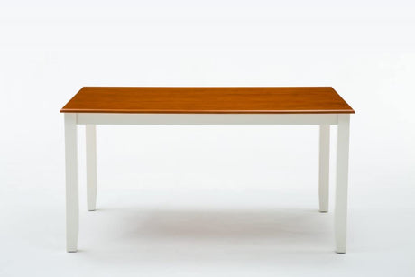 Bloomington Dining Table, White/Honey Oak