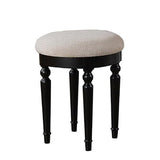 St. Croix Collection Vanity Set with Stool, Black