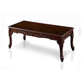 Alice Solid Wood 3-Piece Coffee Table Set in Dark Cherry