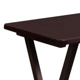 5 Piece Tray Table Set, Espresso