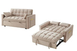 Lounge Sleeper Sofa, 4 in1 Loveseat Sofa Bed with Storage Pockets