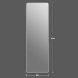 65 x 24 InchPremium Wall-Mounted Frameless Full Length Mirror, 5mm Tempered Glass, Rounded Corner Design, Sleek and Stylish Full Body Mirror for Bedroom/Bathroom