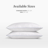 eLuxurySupply 4-Pack Premium Bed Pillows - Medium Density and Medium Loft Ideal for Back and Side Sleepers - 100% Cotton Casing - 20"X28" Standard/Queen Size