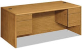 10700 Series Prestigious Laminate Double-Pedestal Desk, Harvest Cherry