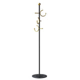 Coat rack,Coat rack freestanding with gold hooks,Entryway metal coat rack stand