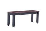 Boraam Bloomington Bench, Black/Cherry