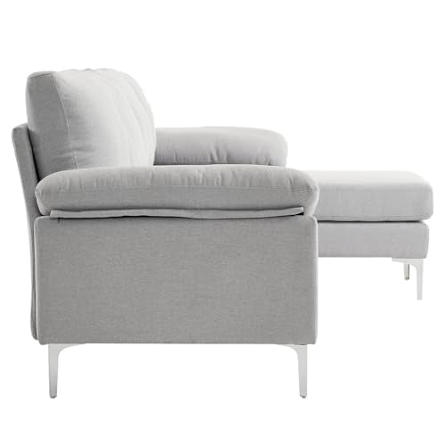 Convertible Sectional Sofa 110" L-Shape Sofa Couch 4-Seat Couch
