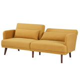 Home Series Mid-Century Modern 76.38'' Upholstered Convertible 3-Seater Sofa