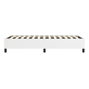 Bed Frame White 39.4"X74.8" Twin Faux Leather 347276