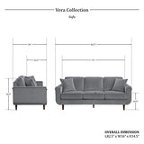 Lexicon Vera Living Room Sofa, Gray