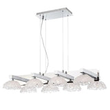 28138-013 Caramico Hand Crafted Drizzled Glass Chandelier