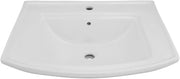 Wall Mount Bathroom Sink Florence 25 In. Large White Ceramic Wall Hung Vessel Sink