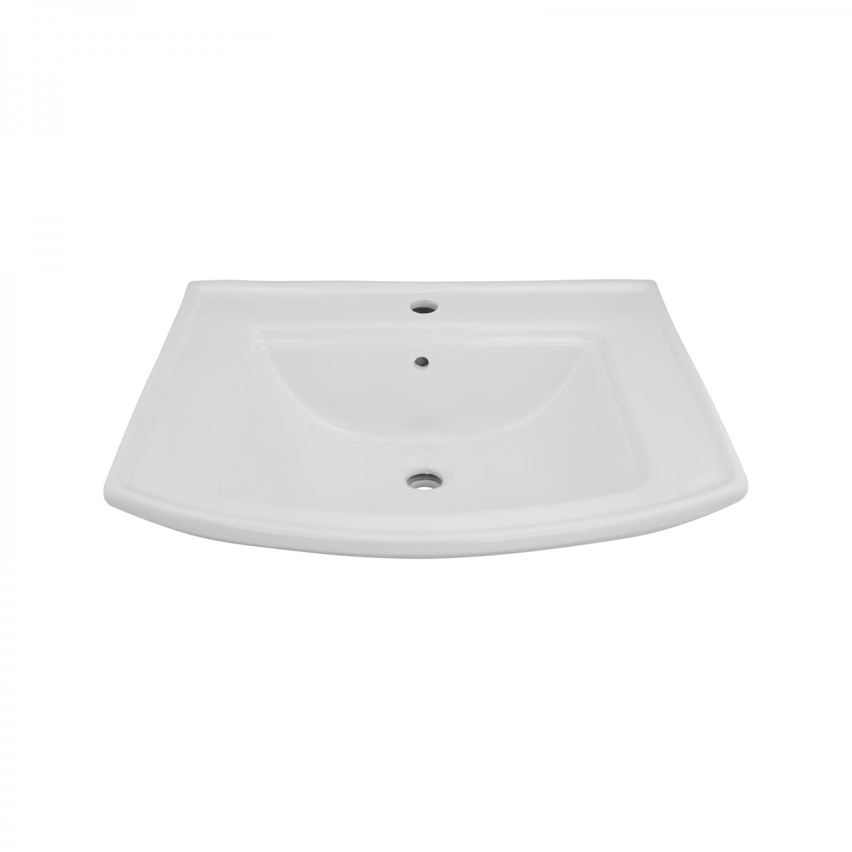 Wall Mount Bathroom Sink Florence 25 In. Large White Ceramic Wall Hung Vessel Sink