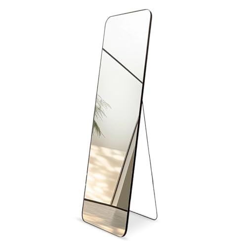 Black Full Length Mirror 5 ft  Rectangular Floor Mirror