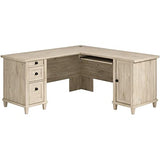 3-Piece Set with L-Shaped Desk Hutch & Lateral File Cabinet