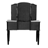 St. Croix Collection Vanity Set with Stool, Black