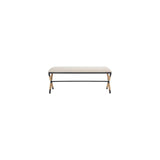 Couture Collection Carmelo Coastal Linen Hemp Wrapped Bench