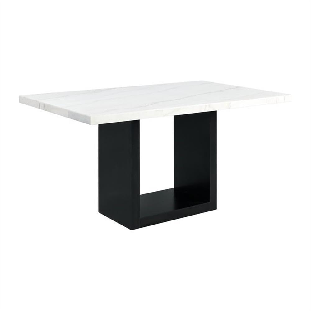 Willow White Marble Counter Height Dining Table