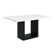 Willow White Marble Counter Height Dining Table