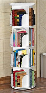 creative rotating bookcase 360 degree bookcase simple shelving simple student floor bookcase