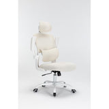 Mesh Office Chair with 3D Adjustable Lumbar Support, High Back Desk Chair with Flip-up