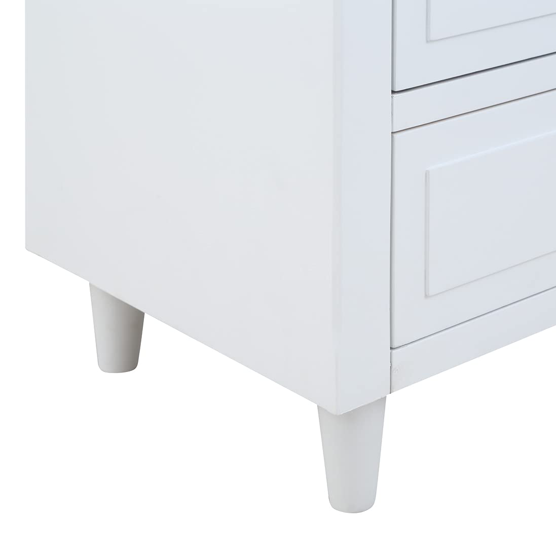 3-Drawer Nightstand,Modern Bedside Table for Bedroom,Wooden End Table,Storage Cabinet,Home Furniture（White）