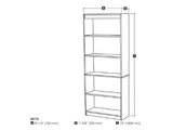 Universel 30W Standard Bookcase in bark Grey