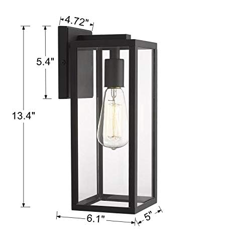 Outdoor Wall Lantern, 1-Light Exterior Wall Sconce Light Fixtures,Outdoor Wall Mount Light