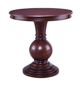 Cambridge Round Pedestal Accent Side & End Table, Cherry