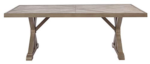 Beachcroft Modern Farmhouse Outdoor Dining Table with Porcelain Top