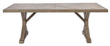 Beachcroft Modern Farmhouse Outdoor Dining Table with Porcelain Top