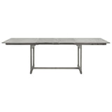 Patio Dining Table (63"-94.5")x39.4"x29.5" Solid Acacia Wood