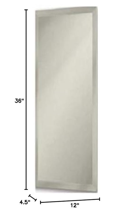 Jensen 768P34WH 12in x 36in Recessed Medicine Cabinet with Beveled Mirror