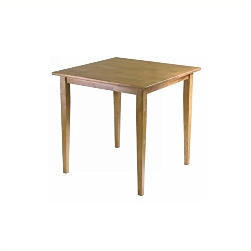 Square Transitional Solid Wood Dining Table in Light Oak