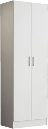 Storage Cabinet Armoire Closet with 2 Doors and 5 Utility Shelves 23" L Wooden