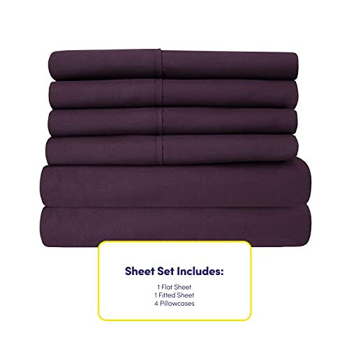 Deep Pocket King Sheet Set - 6 Piece 1500 Supreme Deluxe Collection Up to 21" Extra