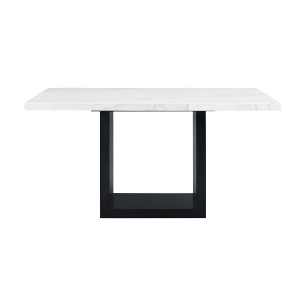 Willow White Marble Counter Height Dining Table