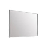 Aluminum Frame Rectangle Mirror 30x42 in Silver