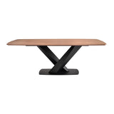 Everett Dining Table, Matte Black, 87 x 30 x 43.5