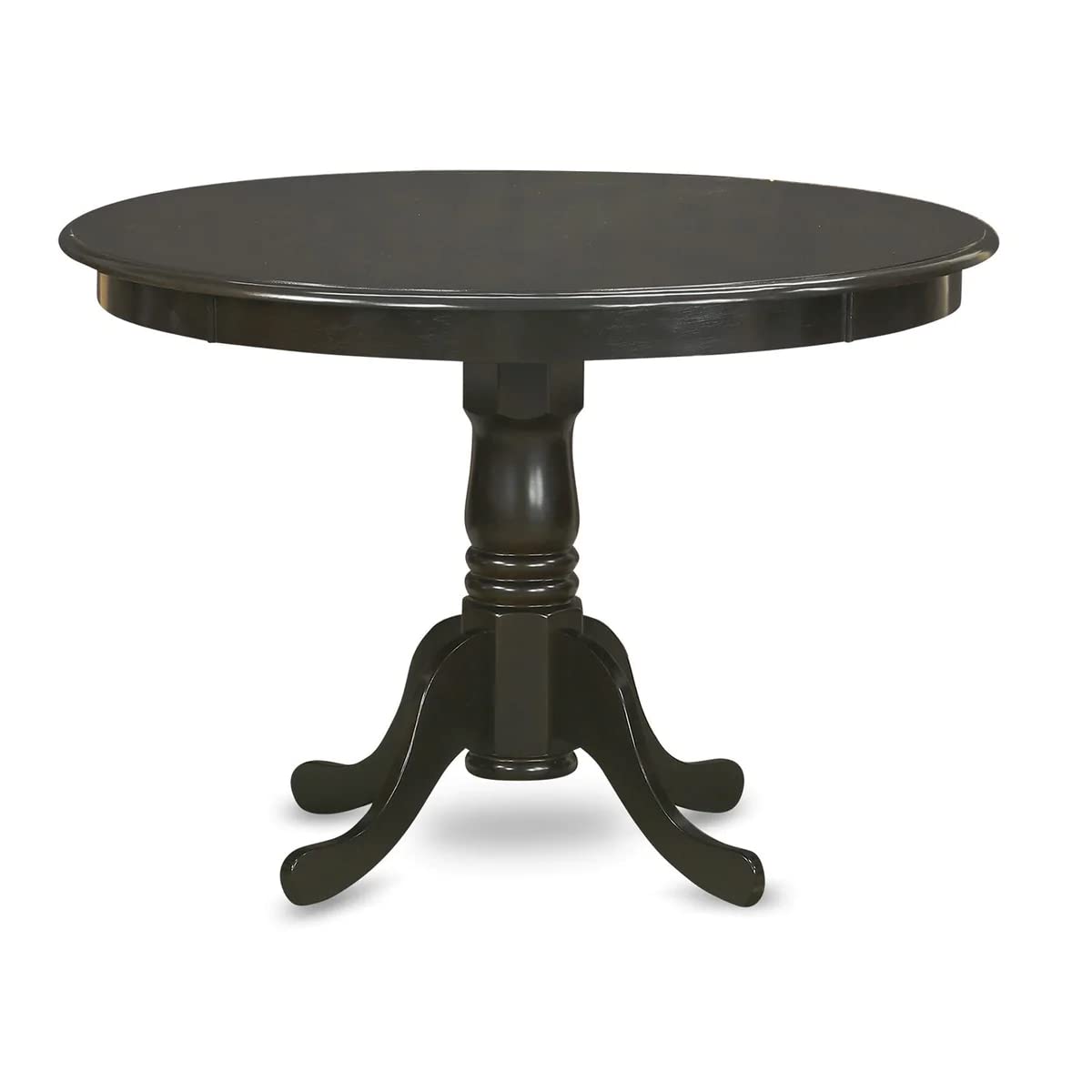 HLBO5-CAP-W 5 Piece Kitchen Table Set for 4 Includes a Round Dining Table with Pedestal and 4 Dining