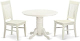 SHWE5-BLK-W 5 Piece Dining Room Furniture Set Includes a Round Dining Table