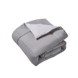 1 Piece Platinum Down Alternative Comforter Twin Size Silver Gray Shade reversible cozy fluffy