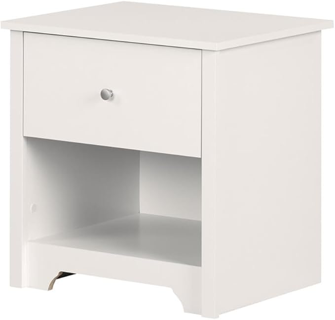 South Shore Vito 1-Drawer Nightstand, Soft Gray